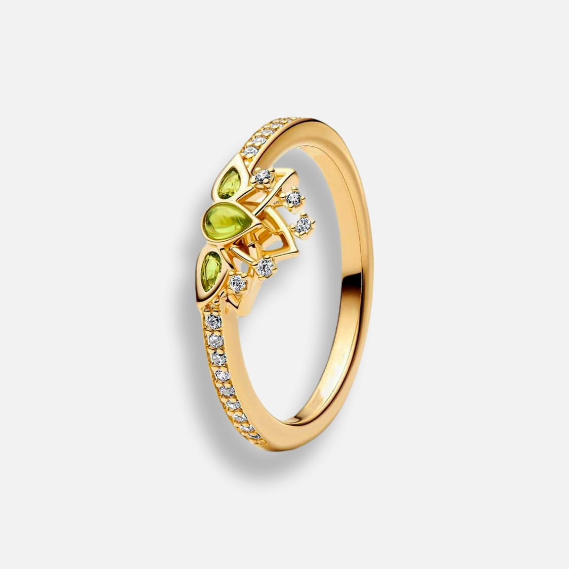 Anel Disney Tiara Tiana Inspiração Pandora