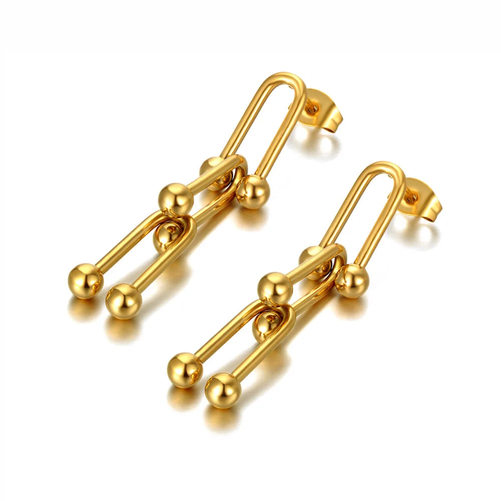 Brinco de Elos Médios Inspiração Tiffany