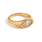 Anel Cristal Mira - Auriella Joias