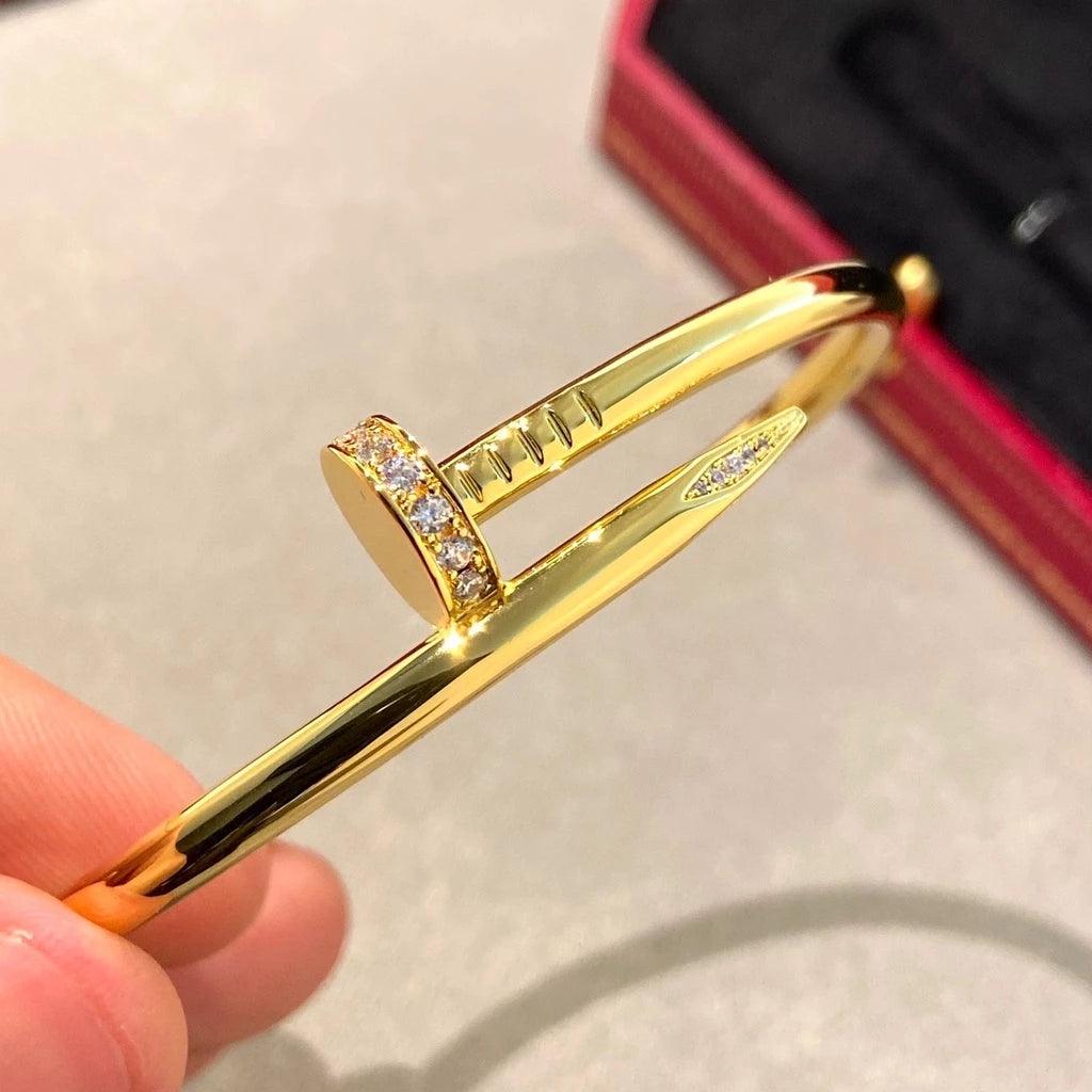 Bracelete Prego Zircônia Havena - Auriella Joias