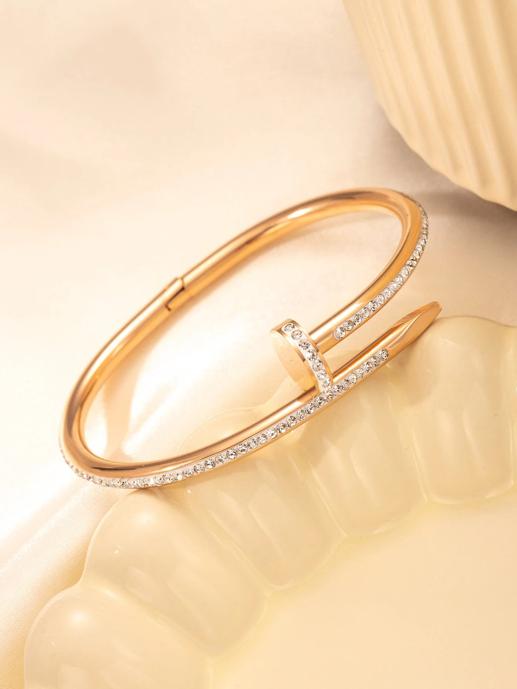 Bracelete Prego Zircônia Ophira - Auriella Joias