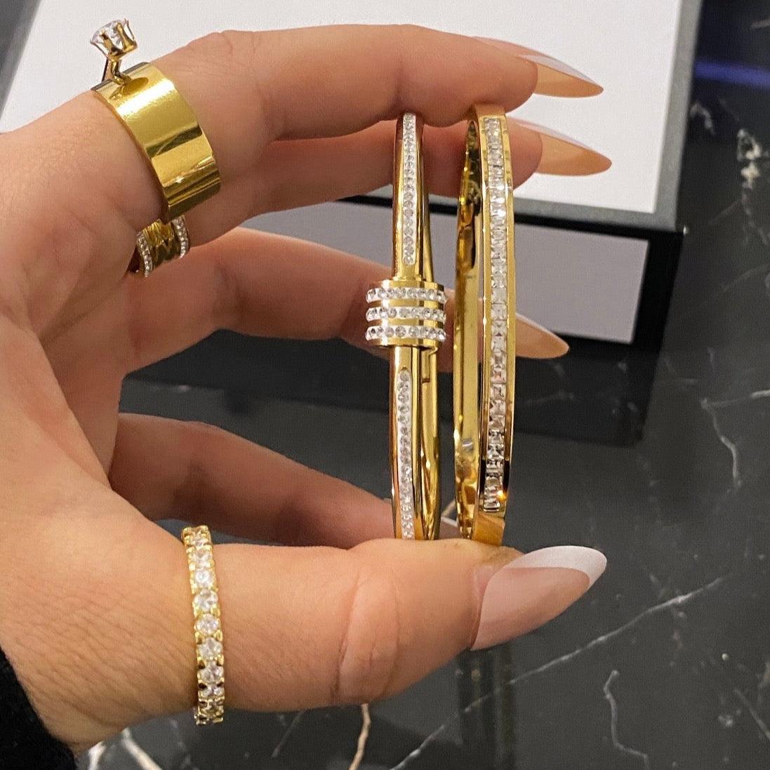 Bracelete Zircônia Jhully - Auriella Joias