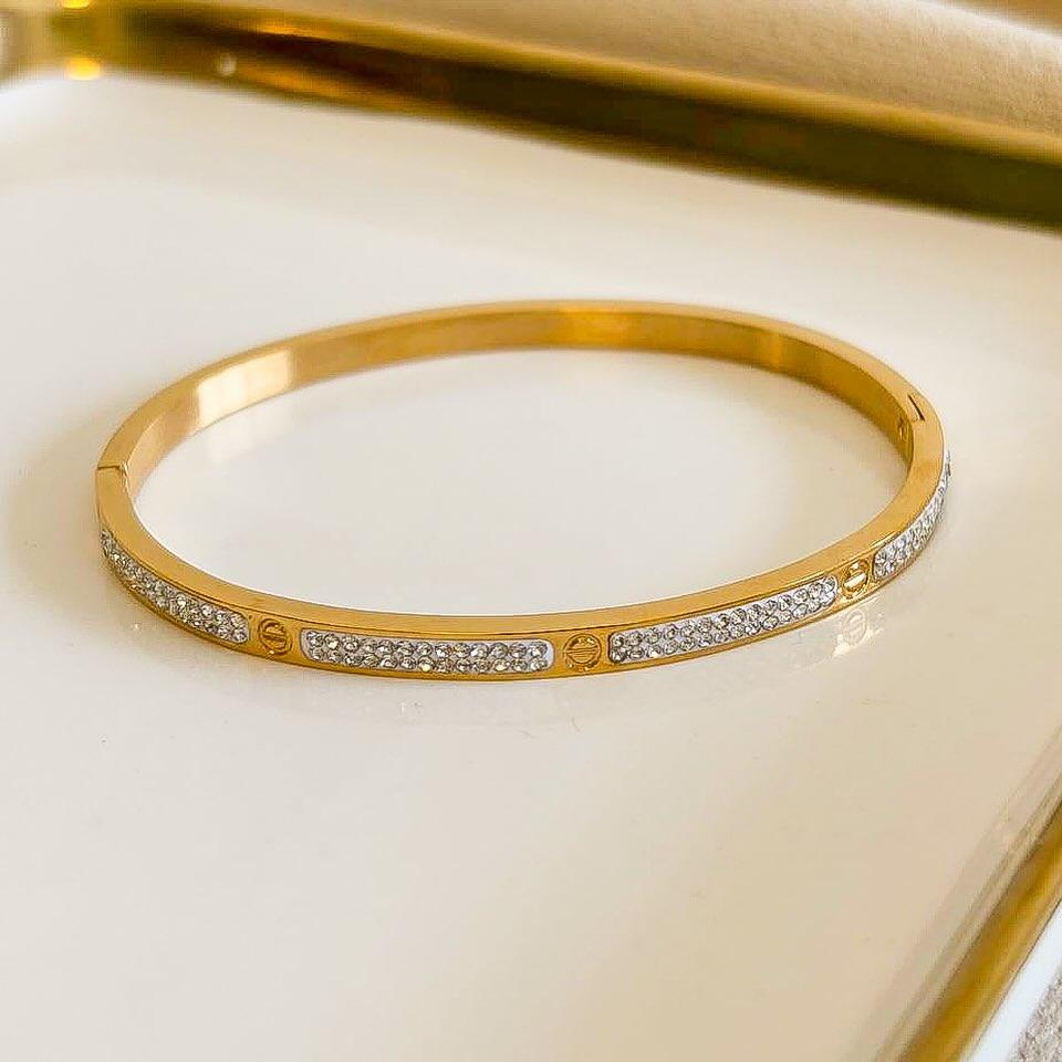 Bracelete Zircônia Lunara - Auriella Joias