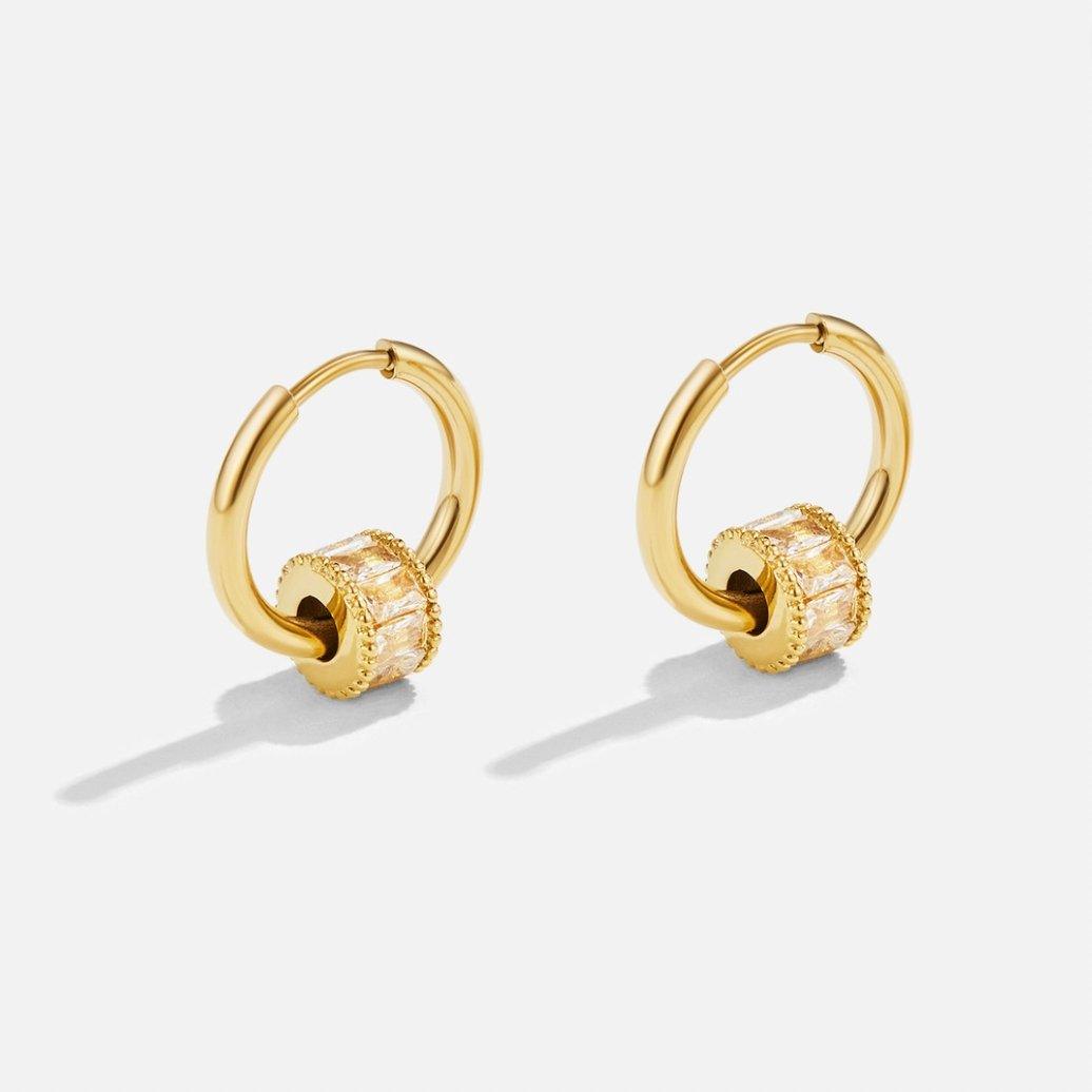Brinco Argola Cristal Beli - Auriella Joias