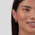Brinco Argola Cristal Beli - Auriella Joias