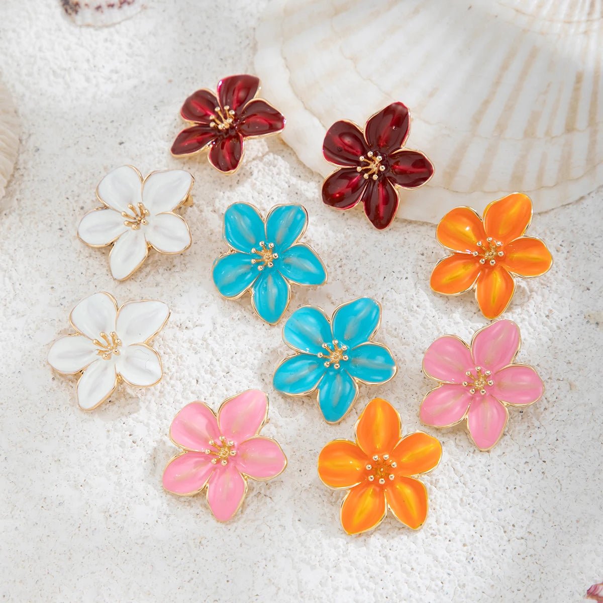 Brinco Flor Aurora - Auriella Joias