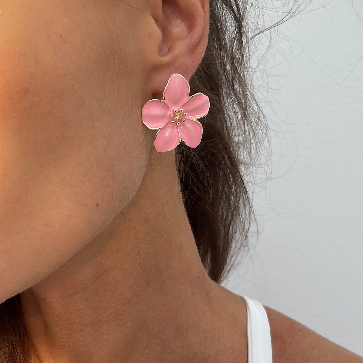 Brinco Flor Aurora - Auriella Joias