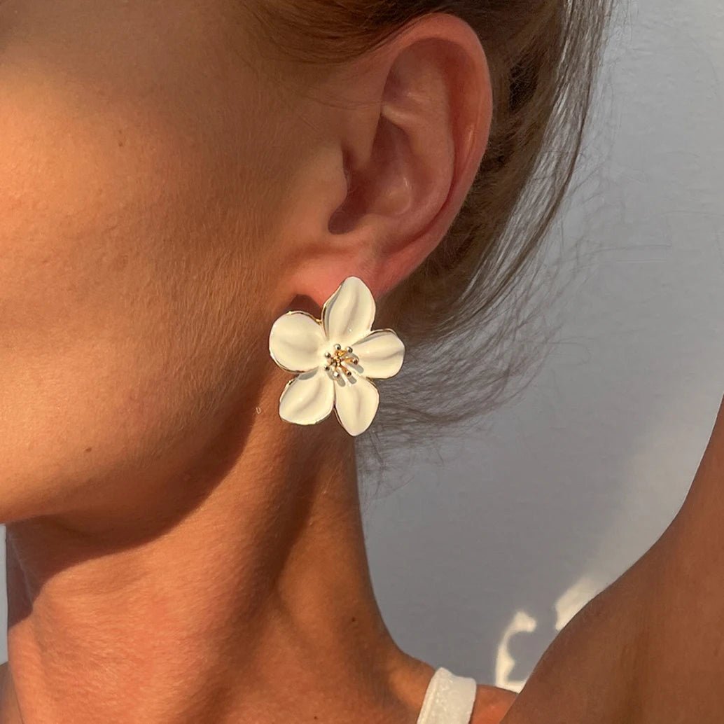 Brinco Flor Aurora - Auriella Joias