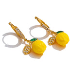 Brinco Lemon Argola Zircônia Sarah - Auriella Joias