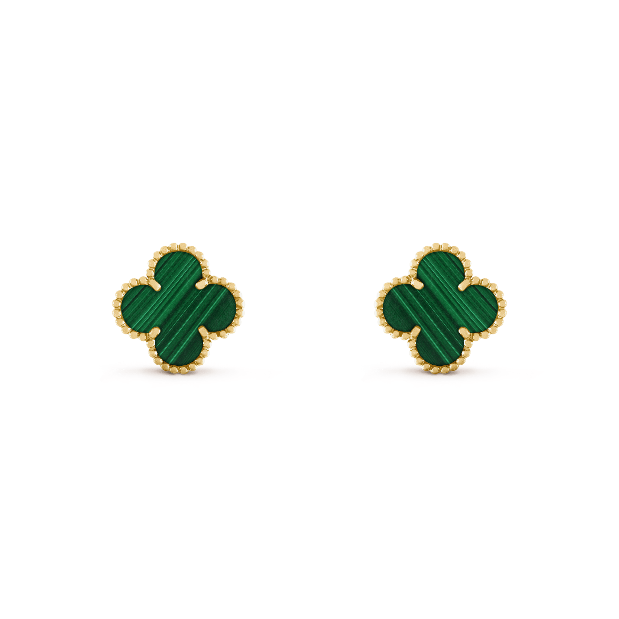 Brinco Trevo Onix Quira - Auriella Joias