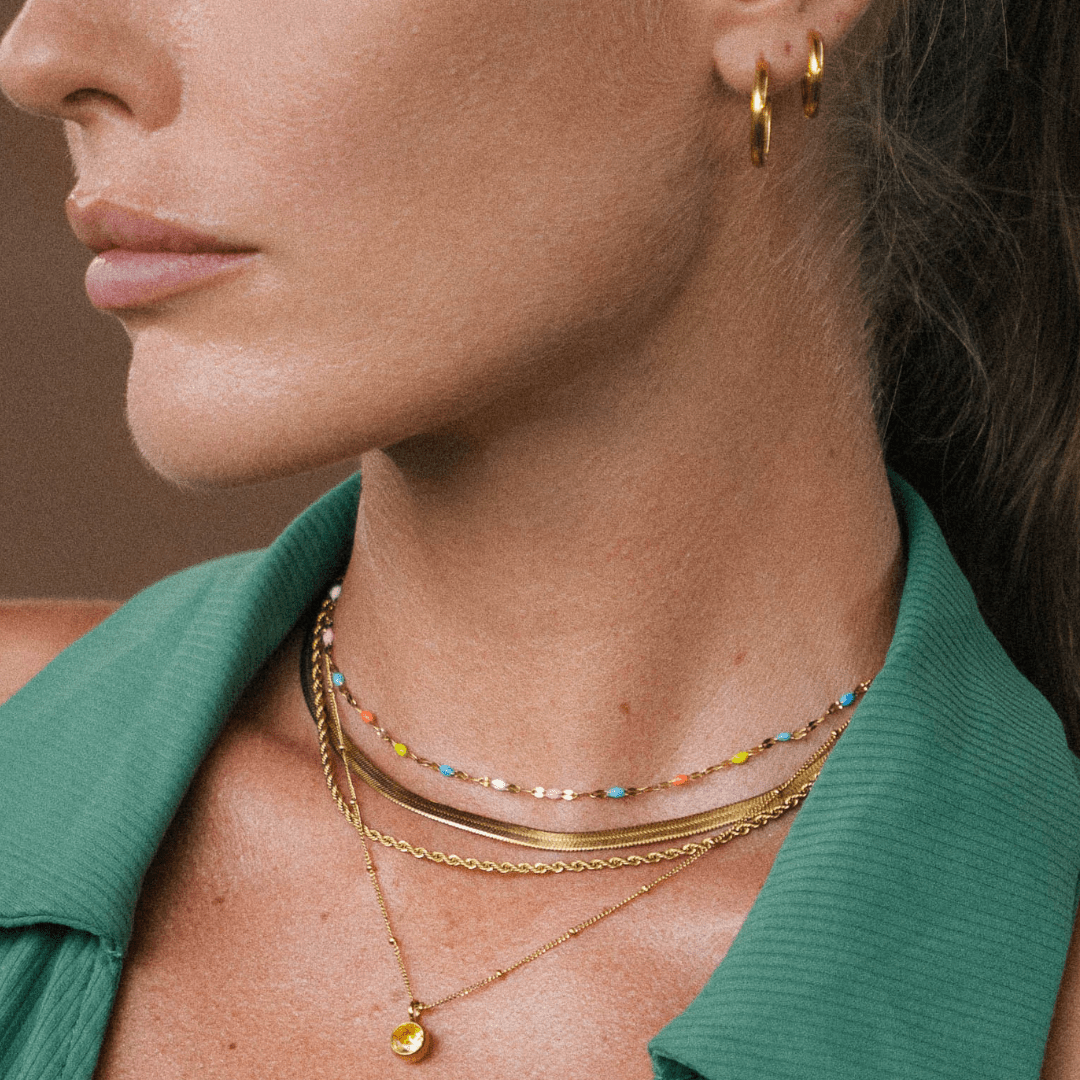 Colar Choker Colorido Yasmim - Auriella Joias