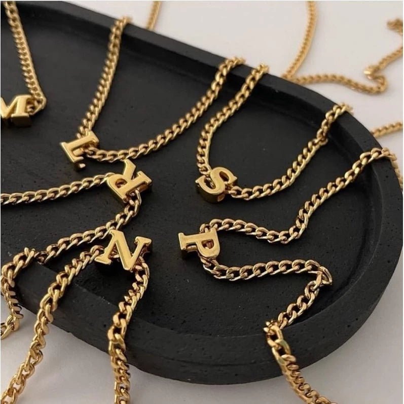 Colar Choker Inicial Corrente Inya - Auriella Joias