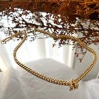 Colar Choker Inicial Corrente Inya - Auriella Joias