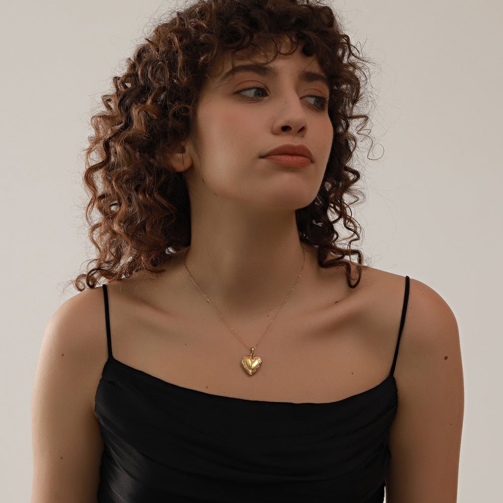 Colar Coração Relicário Loane - Auriella Joias