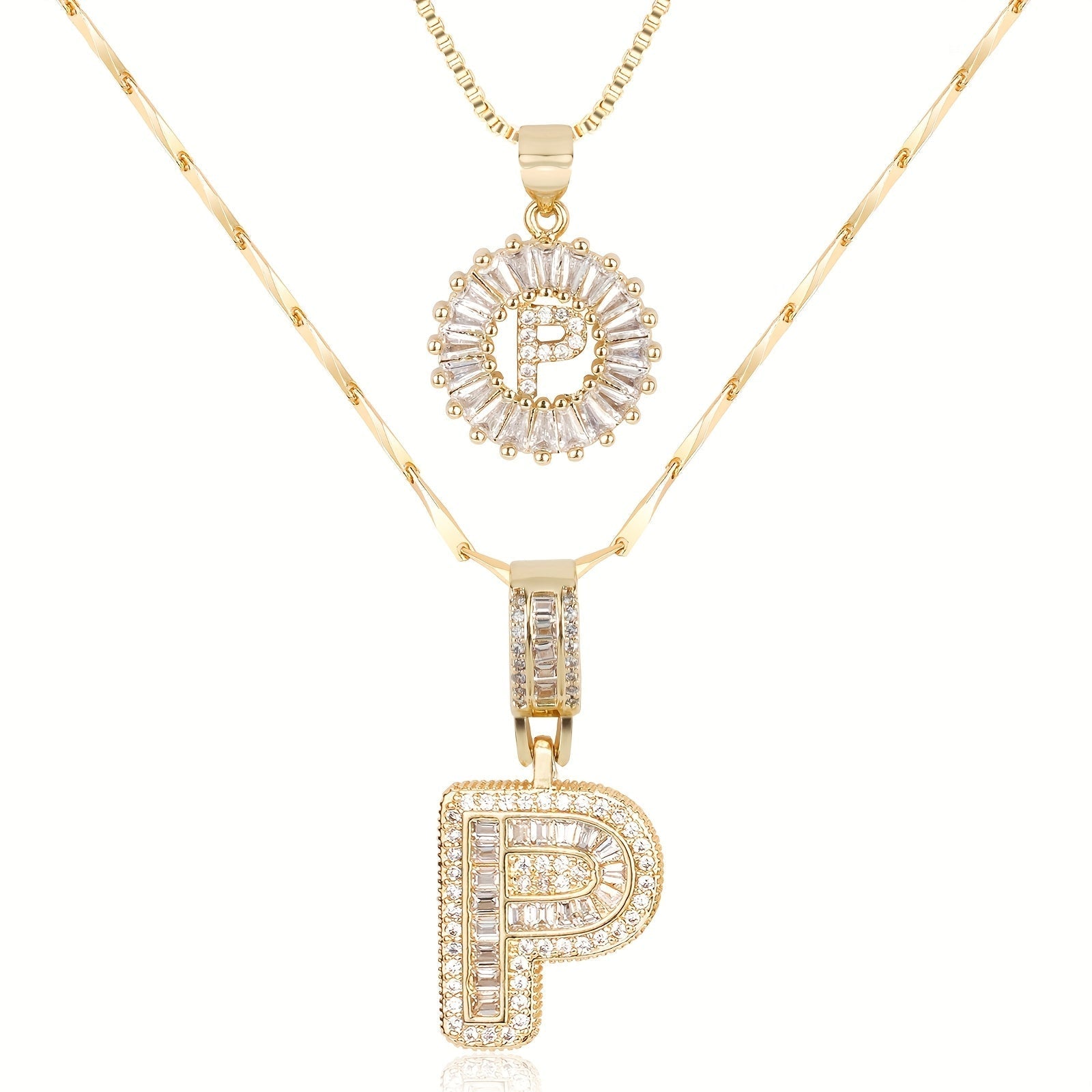 Colar Duplo com Iniciais Zircônia Jess - Auriella Joias -  yqi9yt-qe.myshopify.com