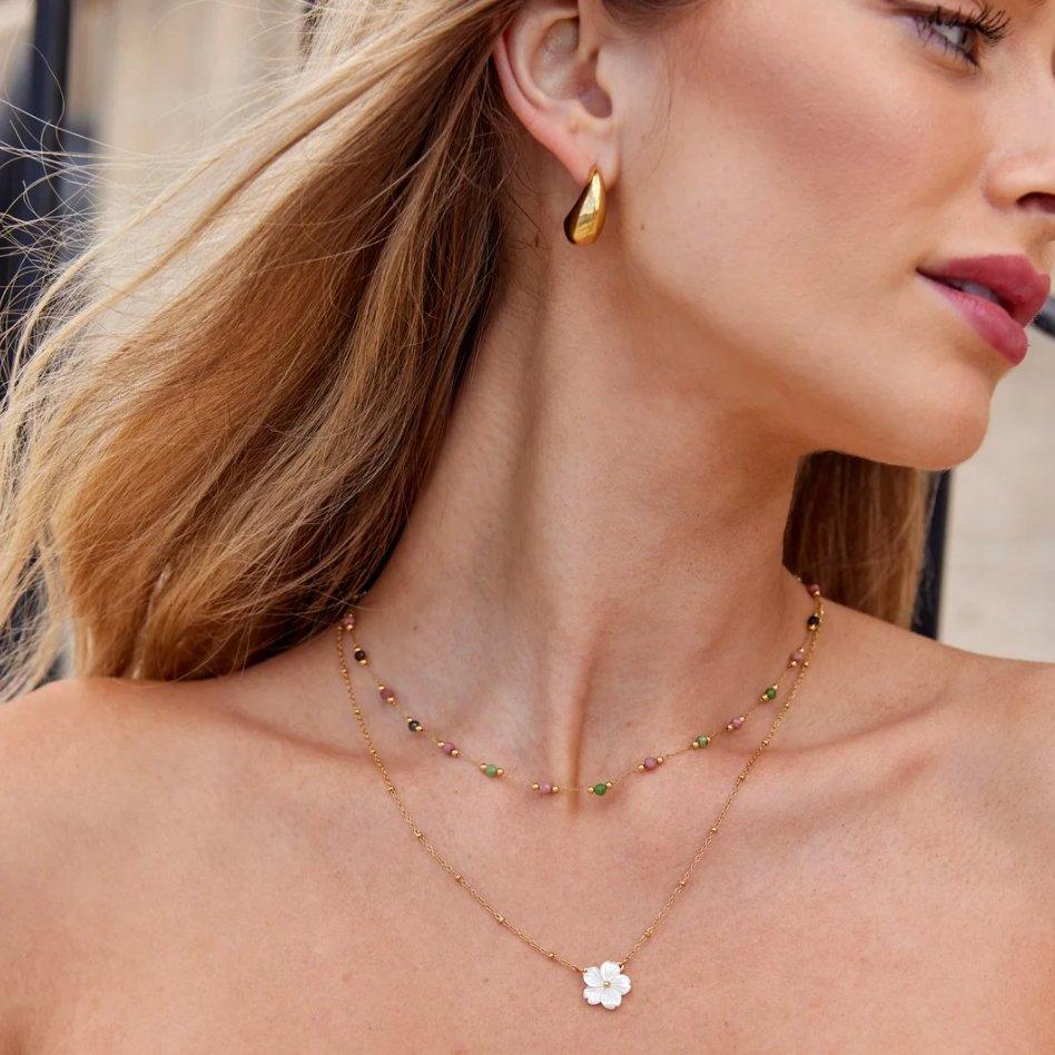 Colar Flor Branca Edris - Auriella Joias -  yqi9yt-qe.myshopify.com