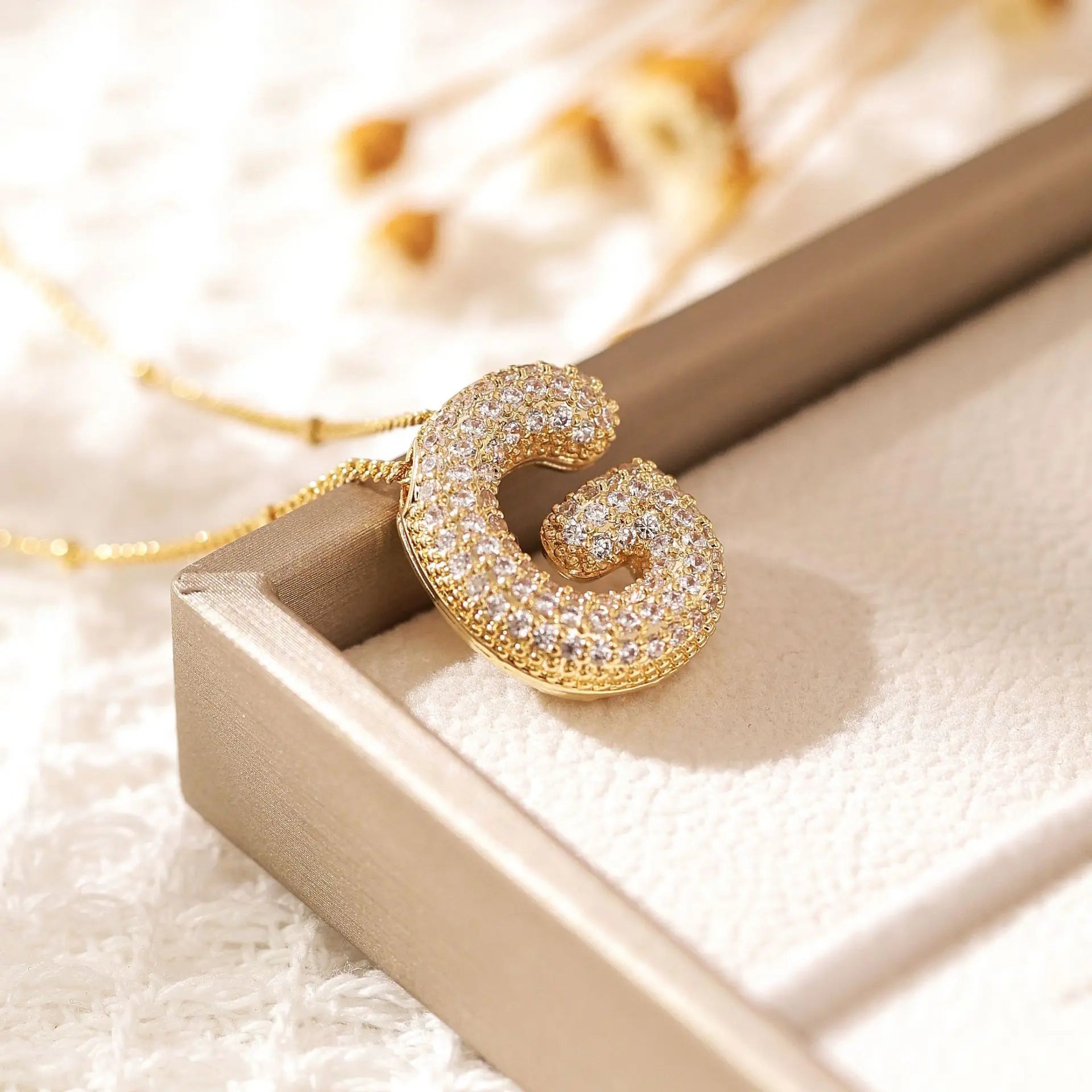 Colar Inicial Zircônia Brie - Auriella Joias