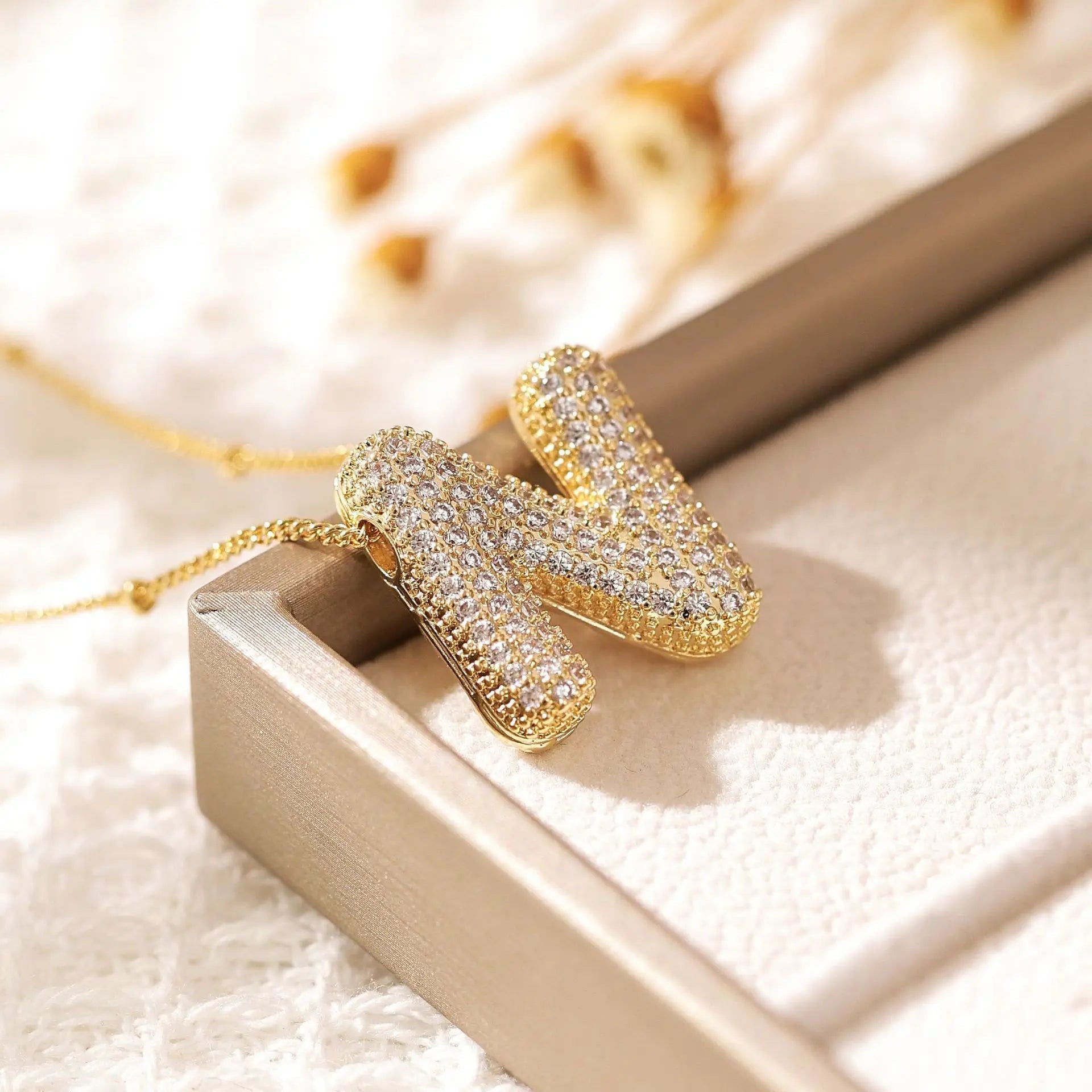 Colar Inicial Zircônia Brie - Auriella Joias