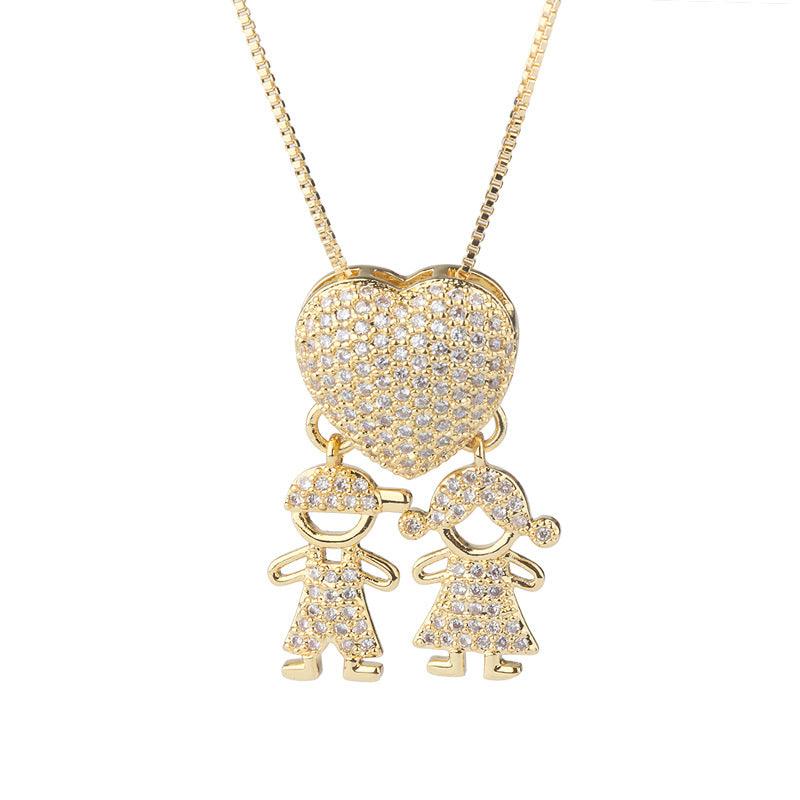 Colar Mãe de Casal Zircônia Olyne - Auriella Joias -  yqi9yt-qe.myshopify.com