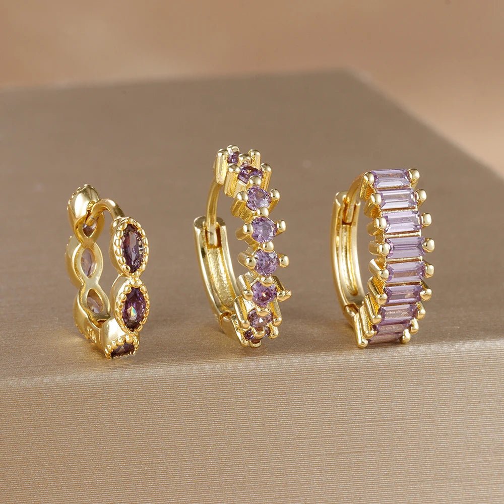 Conjunto Mini Brincos Argola Hana - Auriella Joias