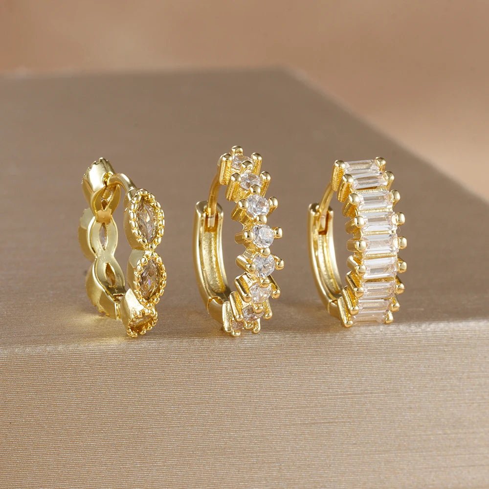 Conjunto Mini Brincos Argola Hana - Auriella Joias