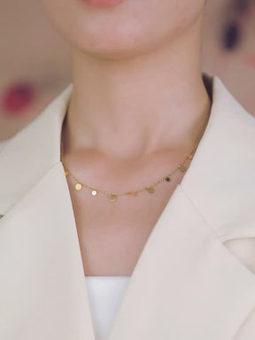 Colar Choker Moeda Agatha