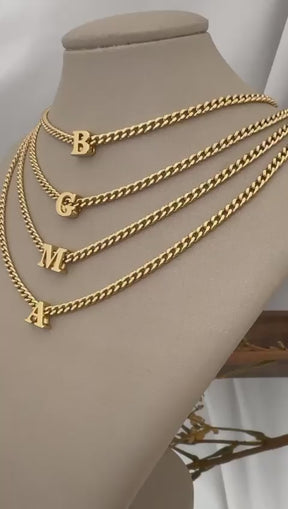 Colar Choker Inicial Corrente Inya