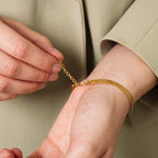 Pulseira Corrente Slim Cobra Cyris - Auriella Joias