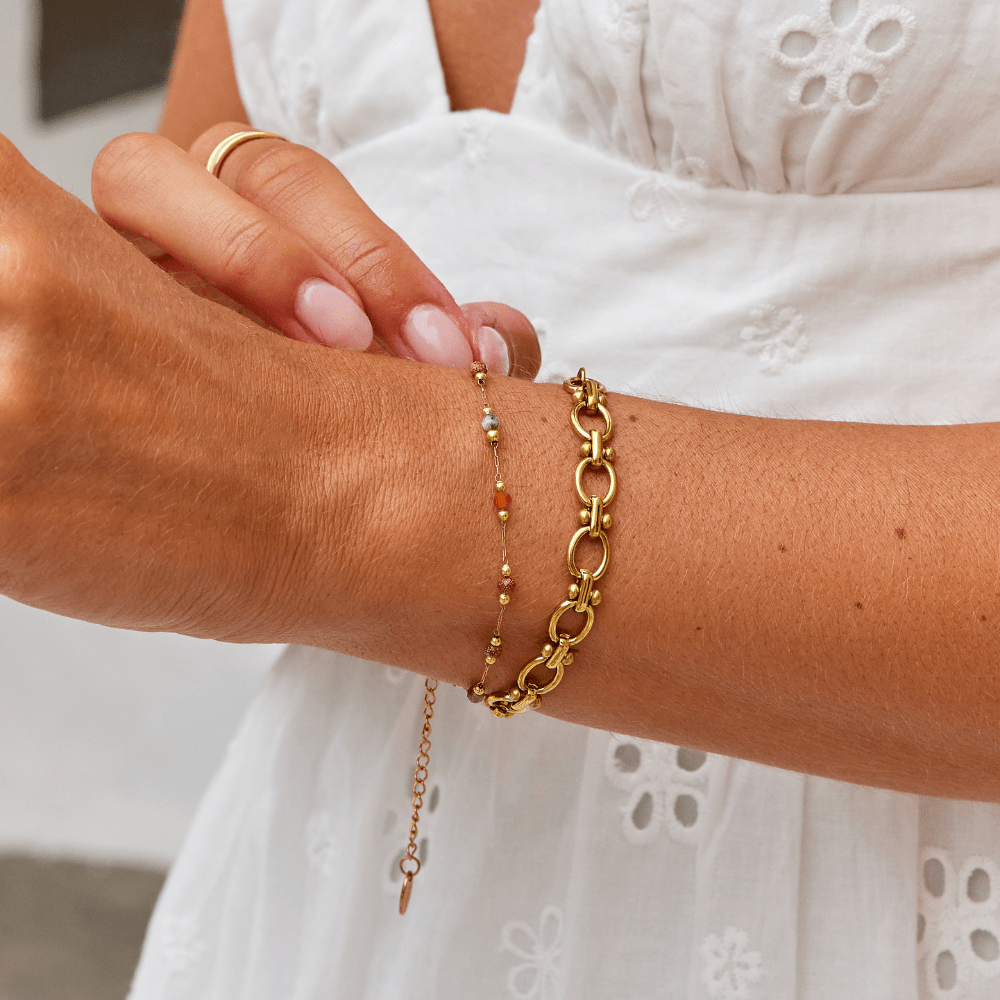 Pulseira Elos Sary - Auriella Joias