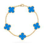 Pulseira Trevo Onix Ziane - Auriella Joias