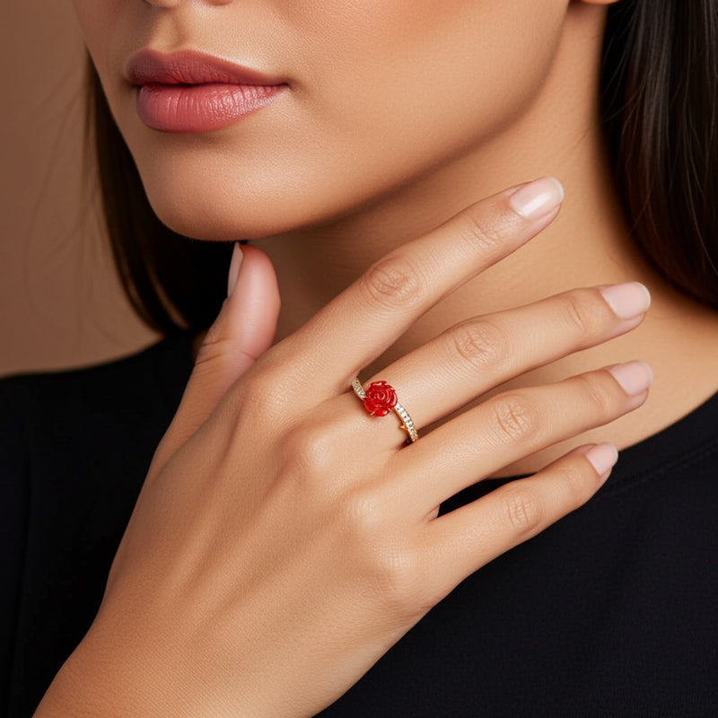 Anel Disney Bela e a Fera Inspiração Pandora